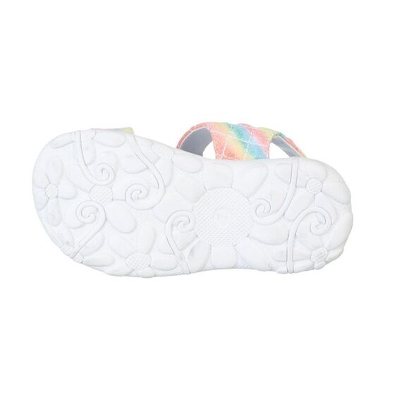 Rachel Shoes Girls 5 Toddler Karla Rainbow Multi Sandals - Picture 7 of 13